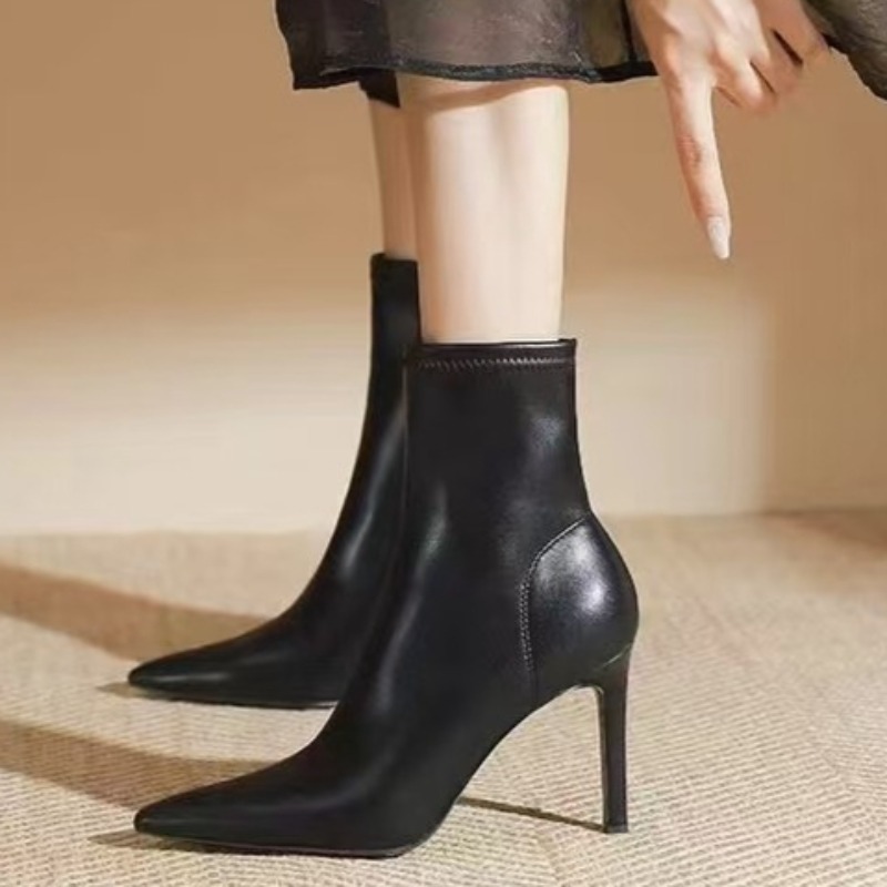 Side Zip Slim Heel Single Boot - Motorcycle Cylinder ulasan dan harga